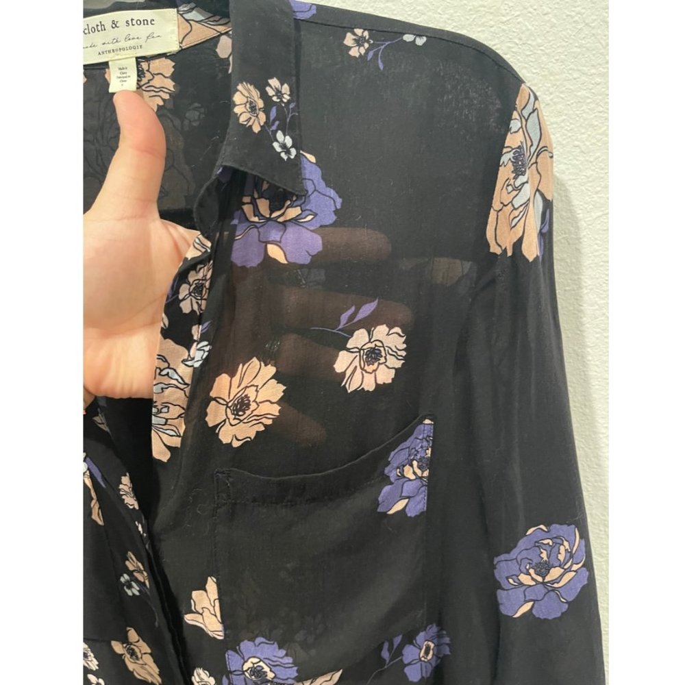 CLOTH AND STONE Black Tavira Top - Picture 4 of 5